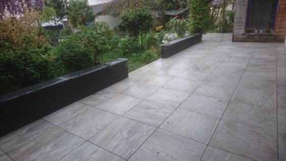 terrasse en carrelage