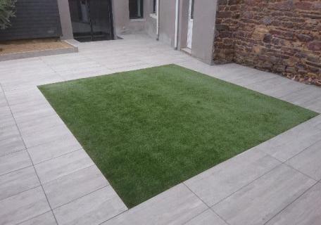 Création d'une terrasse sur plots à Bédée