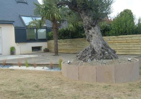Soutènement en palis - Vignoc Soutènement en palis - Vignoc