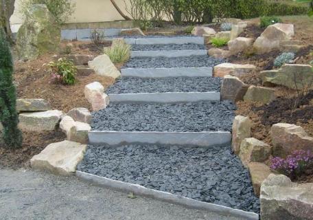 Escalier de jardin - Romillé