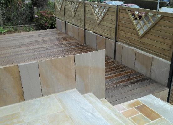 Création terrasse en bois exotique - Melesse