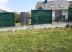 Création d'une clôture avec panneau treillis soudé et palis en ardoise noire, à Noyal sur Vilaine